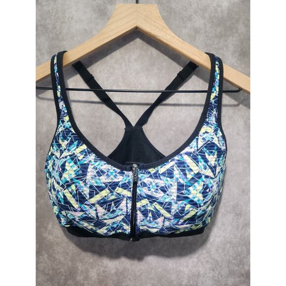 VSX Victoria’s Secret Knockout Sports Bra Zip Maximum Support 34D Underwire - Picture 1 of 5